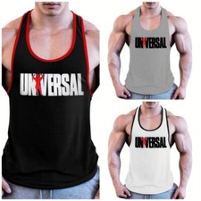 Men's Gym NEW Universal Bodybuilding Tank Top Stringer Fitness Shirt VEST