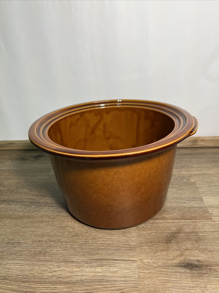 Rival 4 Qt Crock Pot Ceramic Insert Bowl Liner Dish Measures 8" Across Bottom eBay