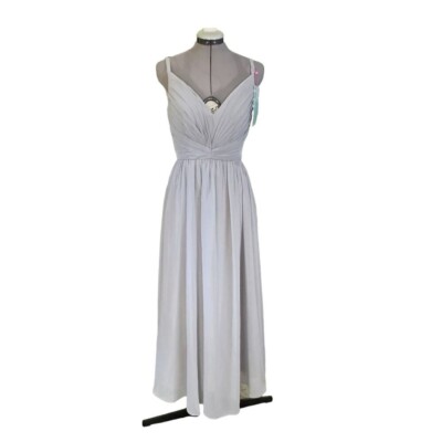 NWT Bliss Extra Bridesmaid Dress Light Gray Formal Wedding S Gown | eBay NWT Bliss Extra Bridesmaid Dress Light Gray Formal Wedding S Gown | eBay