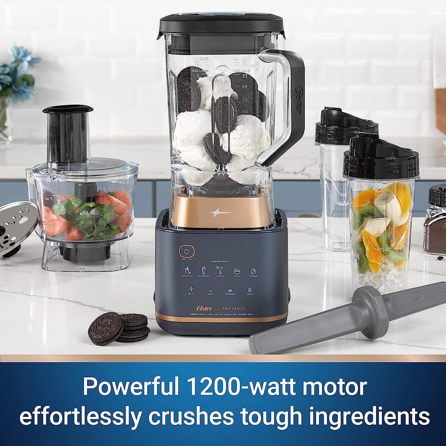 New Touch Screen Oster Blender & Food Processor Combo