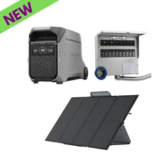 EcoFlow DELTA Pro 3 Power Station +  400W Solar Panel + Transfer Switch A510A