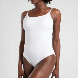 asos white one piece bathing suit
