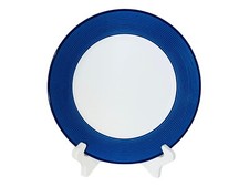 Pagnossin Treviso Italy PGN78 Blue Ribbed Rim 12 1/4” Chop Plate Platter VGC