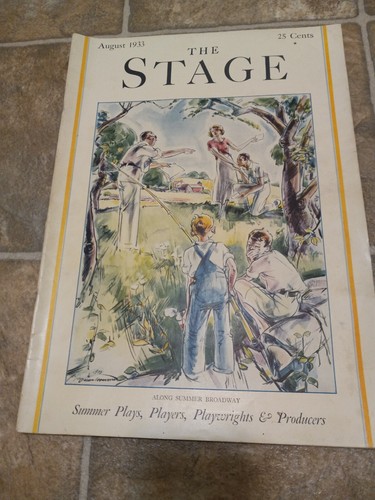 August 1933. The Stage: The Magazine; Size 14" x 10". Estate buy. Good Condi. - Picture 7 of 20