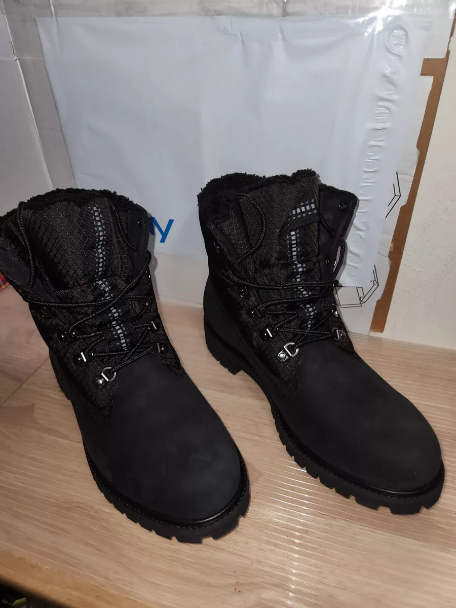 TIMBERLAND MEN S PREMIUM 6IN WATERPROOF LINED Faux Fur BOOT BLACK