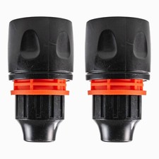Curly /spiral Garden hose 10mm replacement connector Easy click on/off Pack Of 2