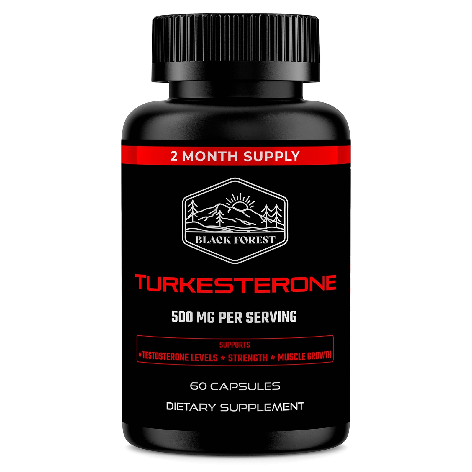 Turkesterone Supplement 500mg Capsule (Max Purity 95% Extract) 2 Months Suppl...