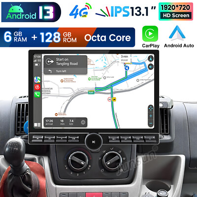 13''Für Fiat Ducato Citroen Jumper Peugeot Boxer Android Carplay Autoradio 6+128G