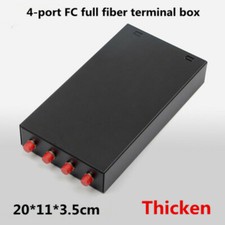 4-port FC thickened fiber optic terminal box Full match with pigtail flange