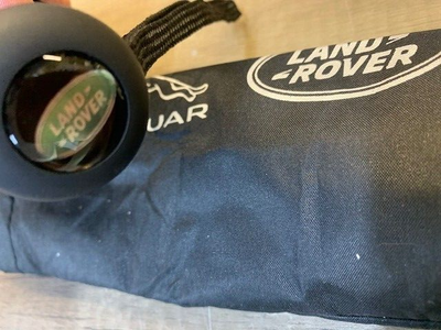 Jaguar Automatic Folding Umbrella – Black – Windproof, UV Blocking – Car Accessory