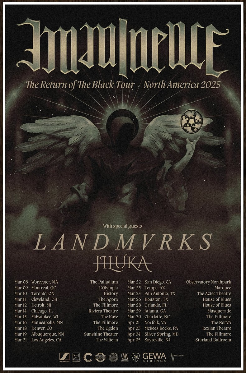 IMMINENCE | LANDMVRKS | JILUKA Return Of The Black Tour 2025 Ltd