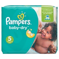 Pampers Baby Dry Nappies Size 5 (total 144 Nappies) Pampers Baby Dry Nappies Size 5 (total 144 Nappies)