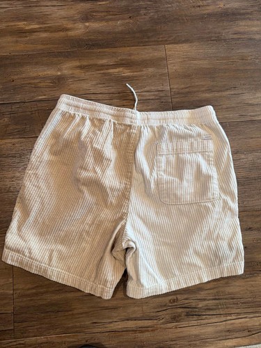 NWOT PacSun Split Corduroy Khaki and Beige Volley Shorts Sz M - Picture 4 of 8