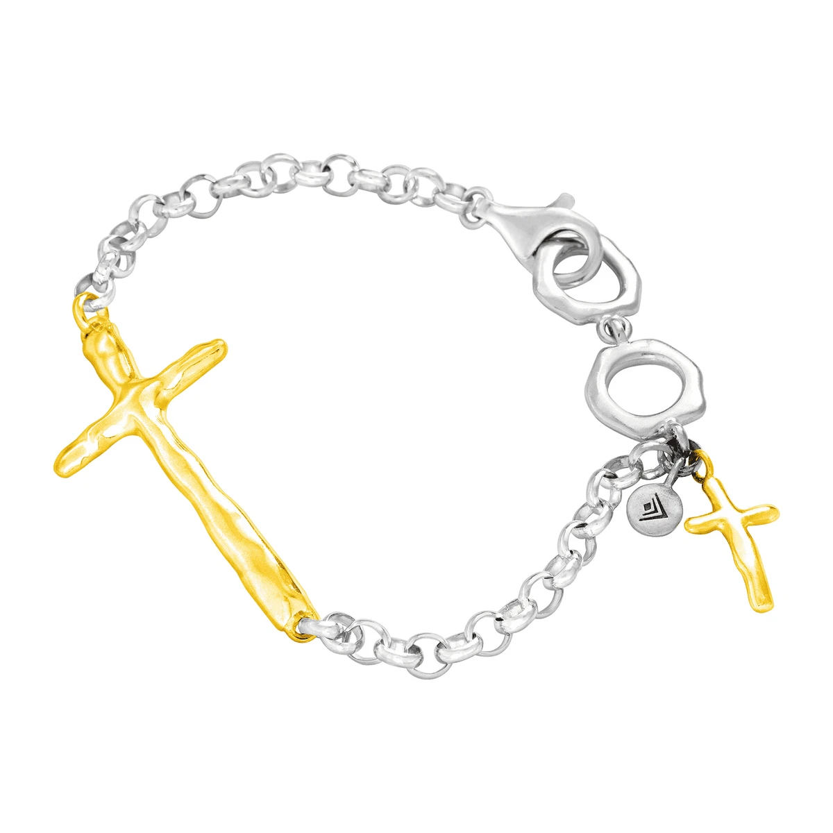 Silpada In Good Faith Cross Bracelet in Sterling Silver 8.25