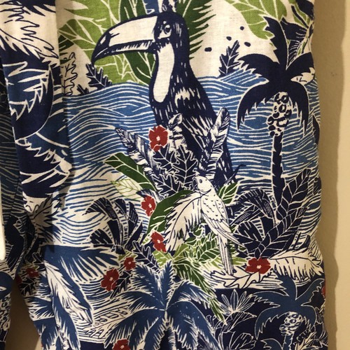 Joie Wide-Leg Crop Pants Linen Blend Tie Tropical Flower/Palm Inseam 24.5” Sz 6 - Picture 4 of 7