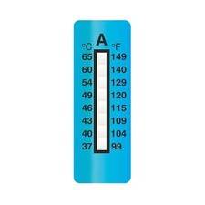 Digi-Sense Irreversible 8-Point Vertical Temperature Label, 160-230F/71-110C;...