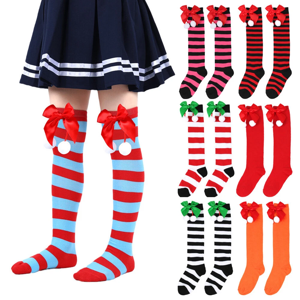 Children Christmas Socks New Year Hosiery Autumn Winter Socks Knee High Socks