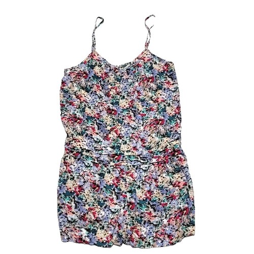 BCBGeneration Women's Romper Cover Up - Adjustable Straps, Side Slits, Stretchy Beach To Pool Outfit