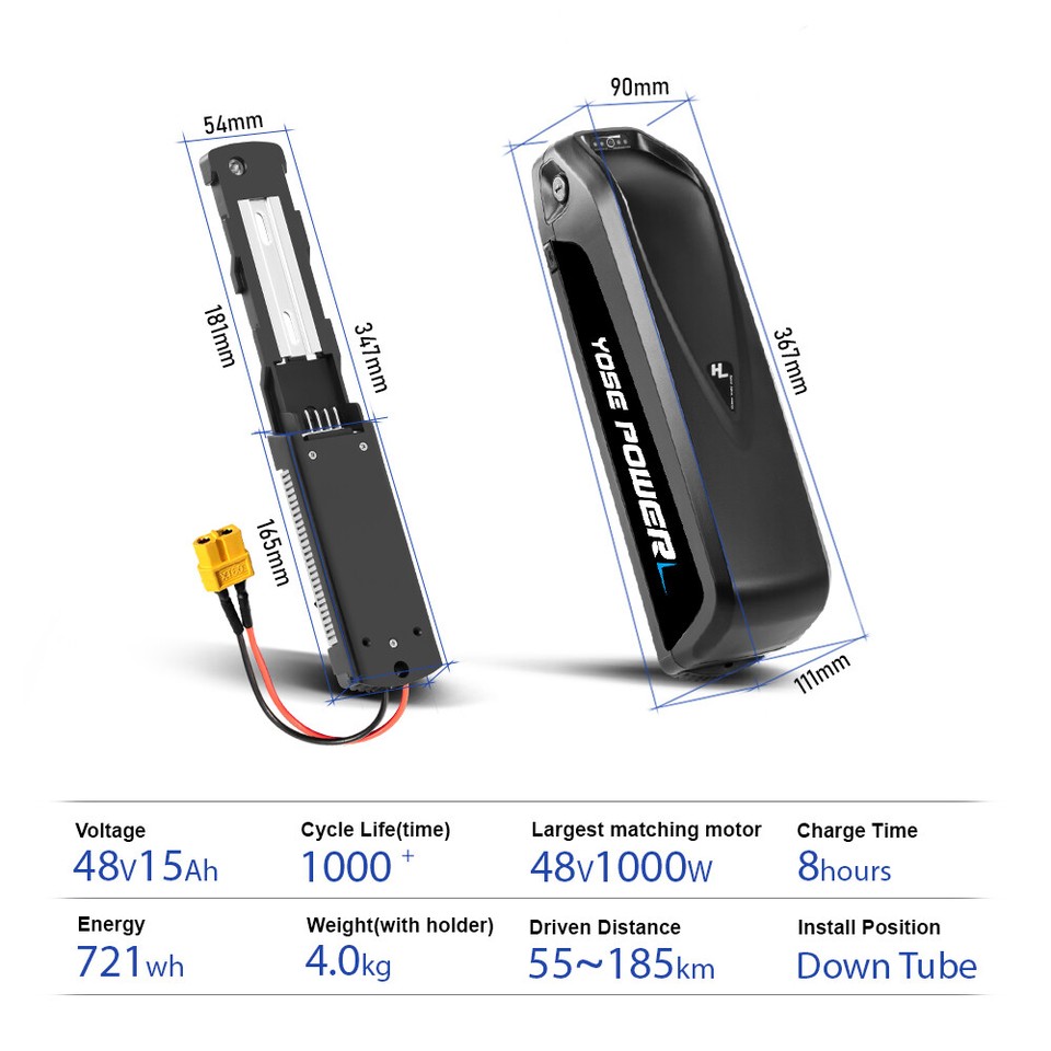 batterie ebike hailong 52v 48v batterie ebike 36v Guadeloupe