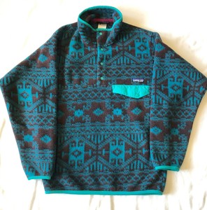 tribal print patagonia pullover