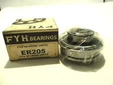 NEW FYH ER205 BALL BEARING INSERT W/SNAPP RING SET SCREW SIZE 1"INCH JAPAN