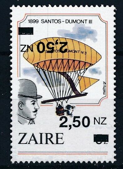 I2770 Zaire 1994 hot Max 47% OFF air balloon MNH. Dubble stamp Genuine o very fine