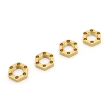 Kyosho For 1/12 4WD RC Racing Pan Car FANTOM EP LW Wheel Nut 4 pcs Gold #EF244G