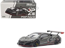 HONDA NSX GT3 EVO22 CARBON ED. 1/64 DIECAST MODEL CAR BY POP RACE PR640159