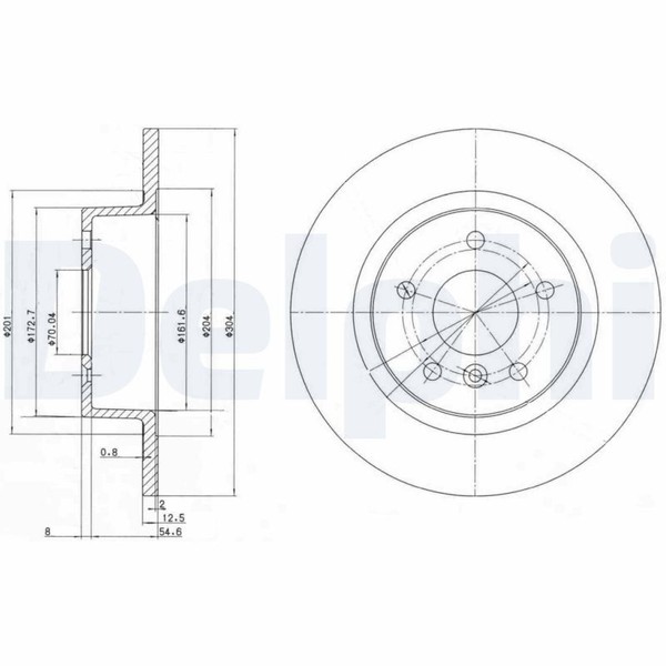 2X Bremsscheibe Delphi BG3227C FüR Rover Discovery Landrover P38A Range 3 L322 2-image