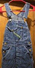Vintage KEY Imperial Bib Overalls Dark Wash Denim Carpenter USA 90s