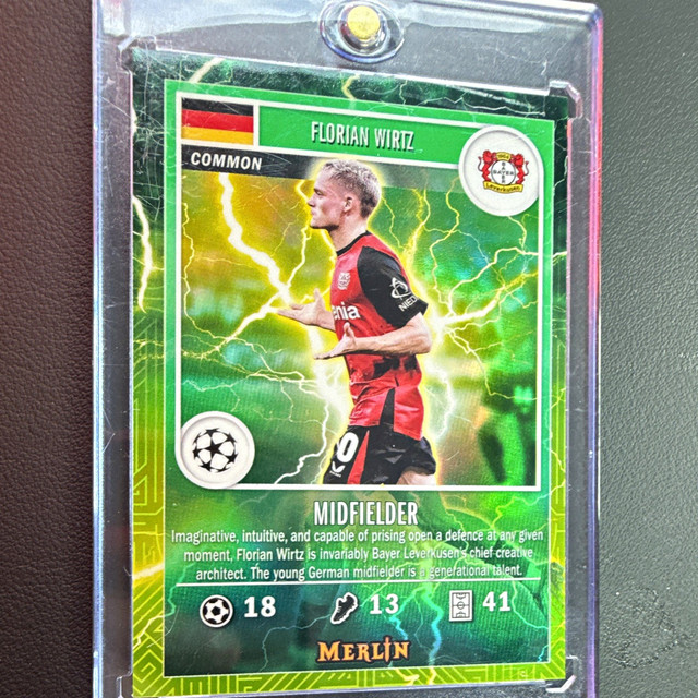 Topps Merlin UEFA Club Competitions Merlin's Gamers Florian Wirtz MG-9