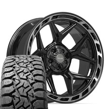 22x10 Black 4p55 Rims 33x12.5r22 Rt Tires Set Fits Gladiator Dodge Ram 22x10 Black 4p55 Rims 33x12.5r22 Rt Tires Set Fits Gladiator Dodge Ram
