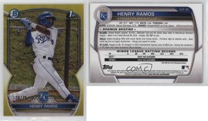 2023 Bowman Chrome Prospects Yellow Refractor /75 Henry Ramos #BCP-96
