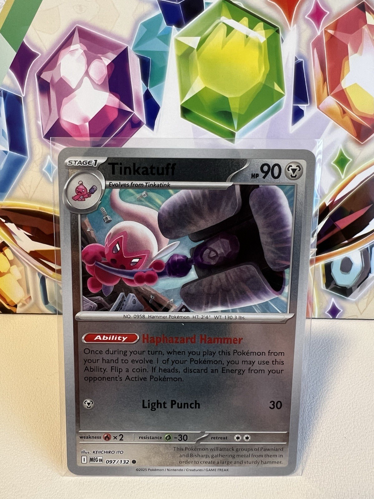 Tinkatuff 097/132 Common Reverse Holo - Pokemon TCG Mega Evolution - NM