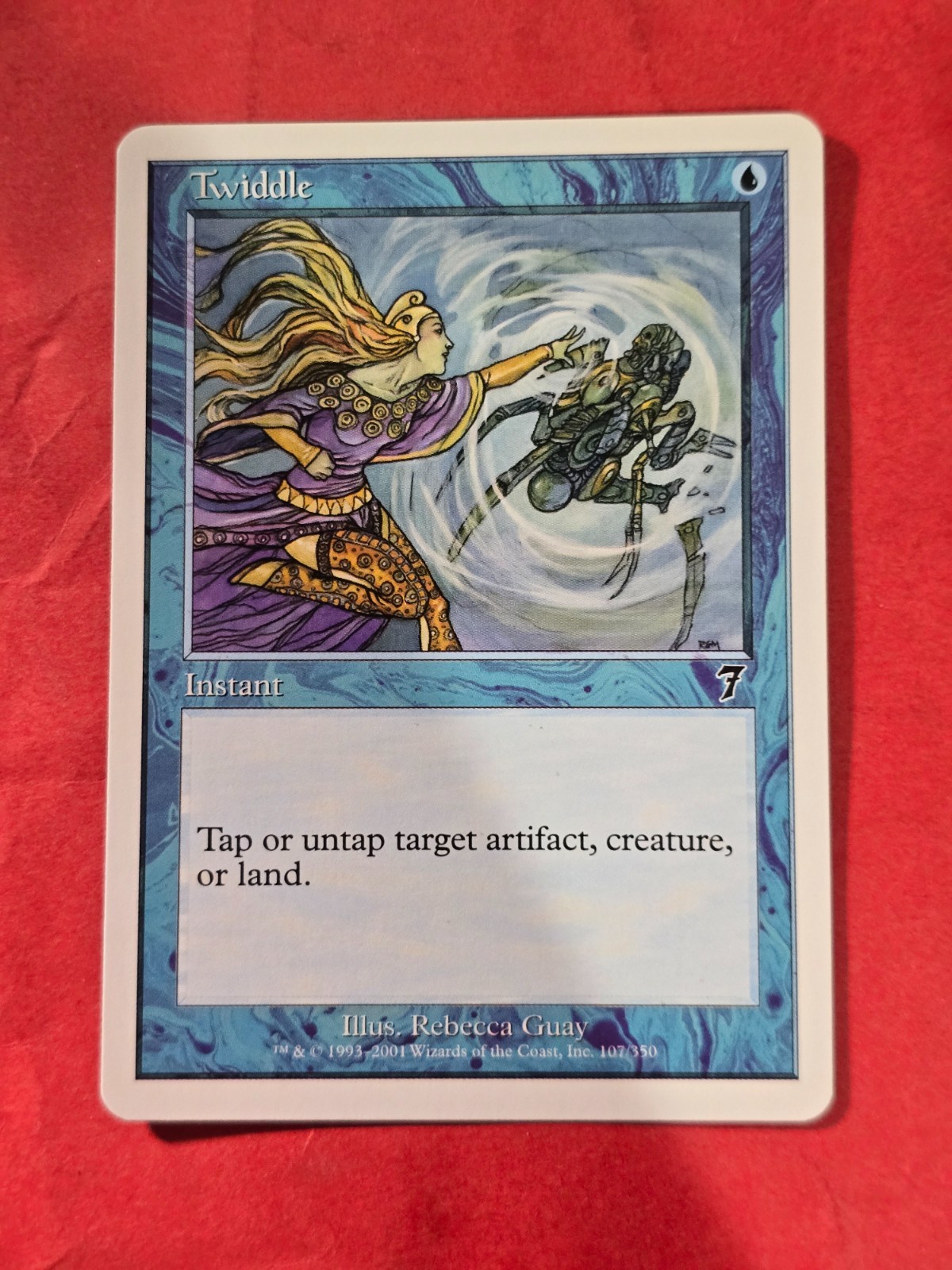 2001 Magic The Gathering Seventh Edition #107 Twiddle, C, NF, cd1