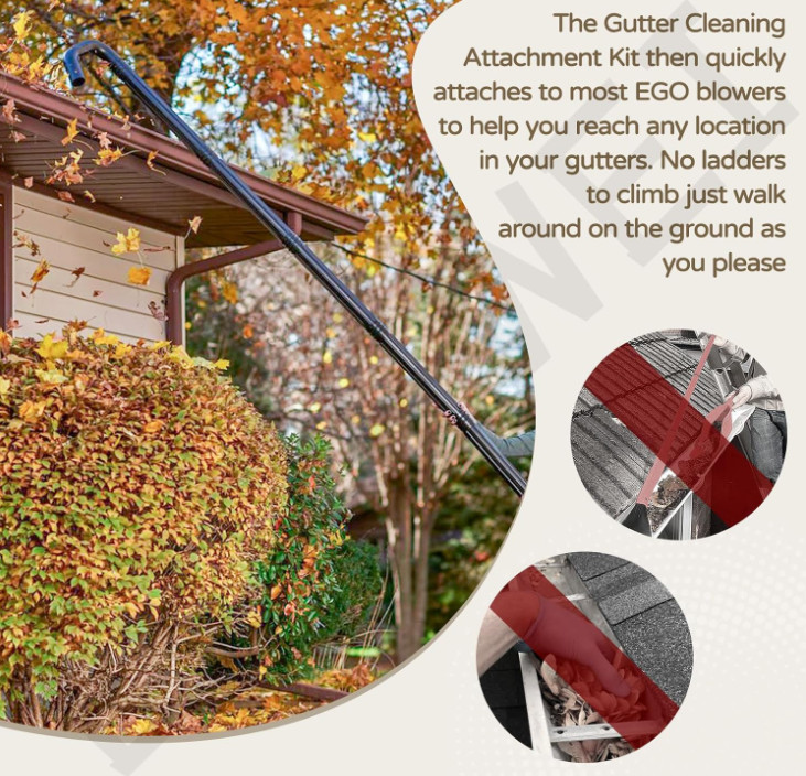 Gutter Cleaning Attachment for EGO Leaf Blowers, Replace AGC1000 Cleaning Kit