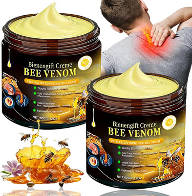 Bienengift Gelenkcreme 2er Set - Beruhigende Salbe für Nacken, Rücken, Gelenke