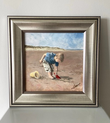 Wendy Parkin original acrylic on stretched canvas framed ‘Treasure' 41 X 41 cm - Picture 5 of 22