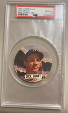 1961 Chemstrand Dick GROAT - PSA Grade GEM MT - 10 Iron on Patch.