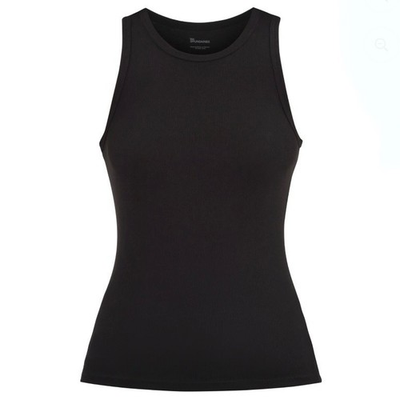 #ad No Boundaries Juniors Ribbed High Neck Tank Top XS 0 2 New with Tags Black Soot $7.98