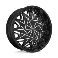 26x10 S231 Dub Dazr Gloss Black Milled Wheel 5x4.55x4.75 5mm 26x10 S231 Dub Dazr Gloss Black Milled Wheel 5x4.55x4.75 5mm