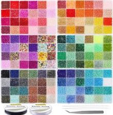 Multi-Color Seed Beads for Handmade Jewelry - 8/0 Craft Kit