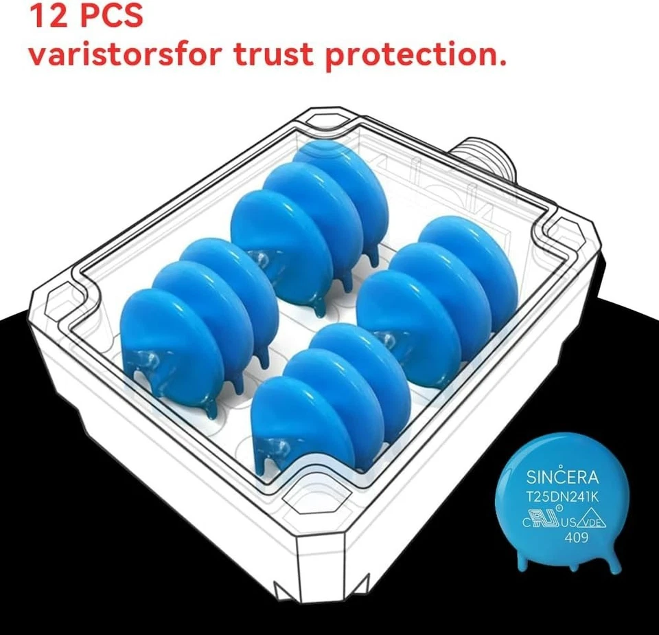 Protector contra sobretensiones para toda la casa EVOSPD2SUPER para 108.000 amperios/fase. 2820 julios Foto 3 de 4