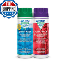 Nikwax Down DUO-Pack 300ml Wash-In Cleaner Waterproofing Down Jackets Sleeping B