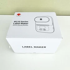 Phomemo M110 Label Maker Bluetooth Logo Barcode Label Printer for Small Business