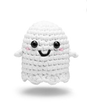 New The Woobles Crochet Kit - Snooky The Ghost - Glow in Dark Yarn