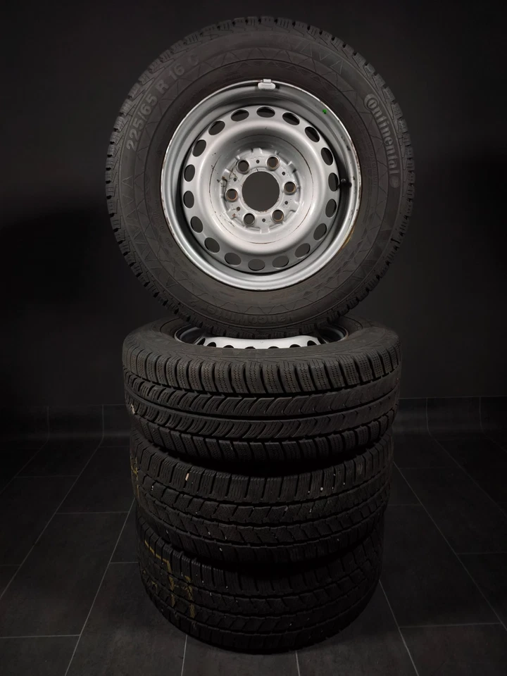 4 Winterreifen 225 65 R16 C Mercedes Sprinter W910 16" Stahlfelgen Winterräder - Bild 2 von 3