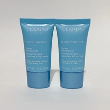 2-PACK Clarins Hydra-Essentiel Silky Cream - Normal to Dry Skin 0.5 oz Sealed