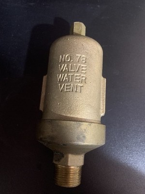 NEW No. 78 Valve Water Vent Hoffman Specialty 150 PSI Bell and Gossett