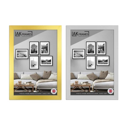 Gold Picture Frames Modern Sleek Instagram Silver Poster Photo Frame A1 A2 A3 A4 - Image 1 of 4